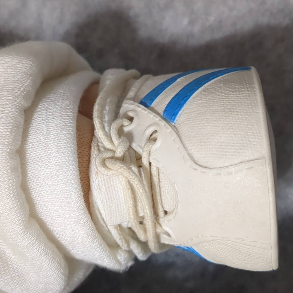 Vintage 1978, 1982 Cabbage Patch Boy Xavier Roberts Blonde Blue Eyes Jersey - Picture 5 of 10